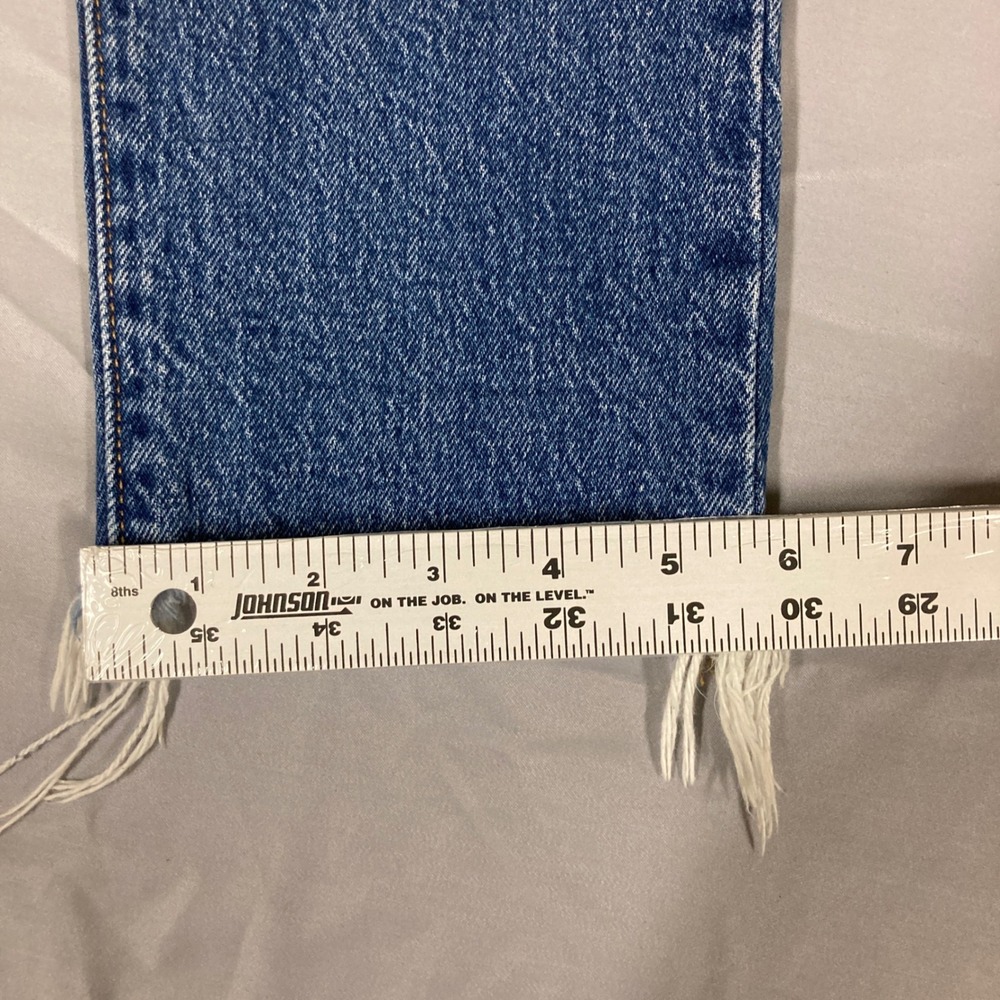 Levi Strauss 501 Skinny Jeans Women Blue Distressed Raw Measurements in photos. - Picture 13 of 16